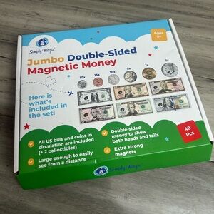 Simply Magic Jumbo Double-Sided Magnetic Money Set